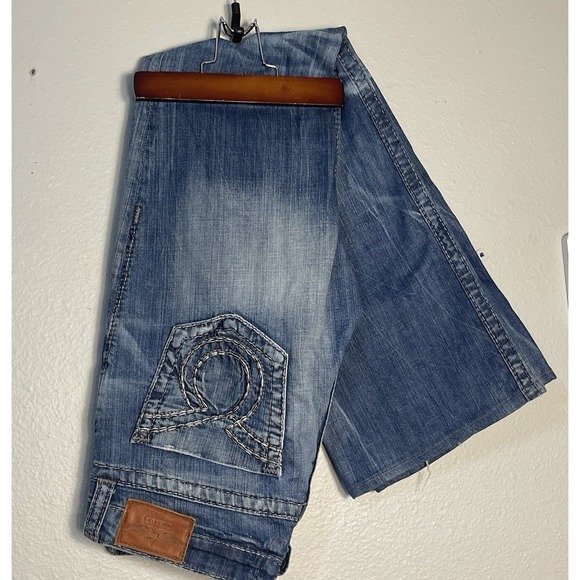 Big Star Denim - Big Star Jeans 30XL LIV Bootcut Distress Logo Front And Back Design Pockets Loop